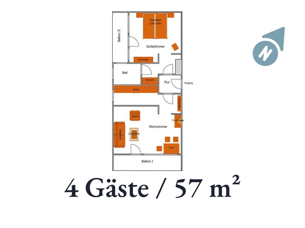 Große moderne Ferienwohnung in bester Bodenseelage l 1 Minute zum Bodensee l 2 Zimmer l Vollausgestattete Küche l Sonnenbalkon l WLAN l Willkommen im Apartment Güttingen Radolfzell am Bodensee Exterior foto